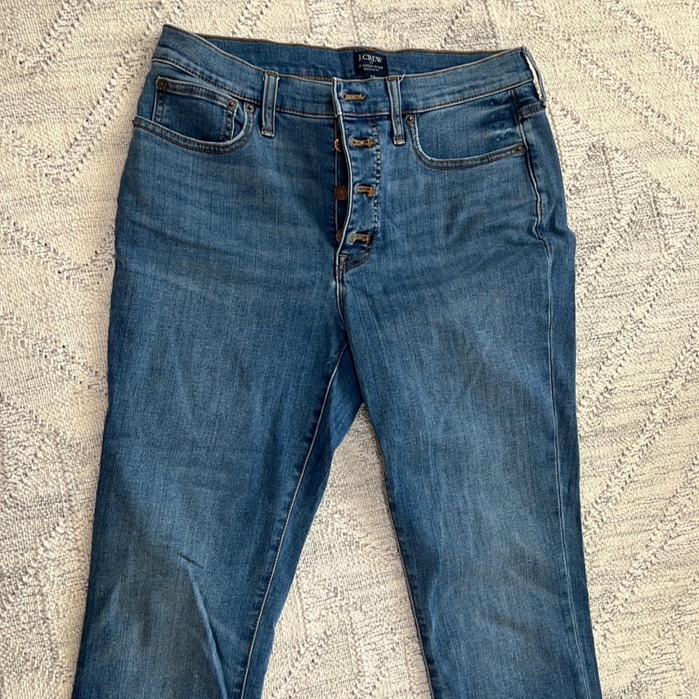 J. Crew 9” high rise skinny Jean